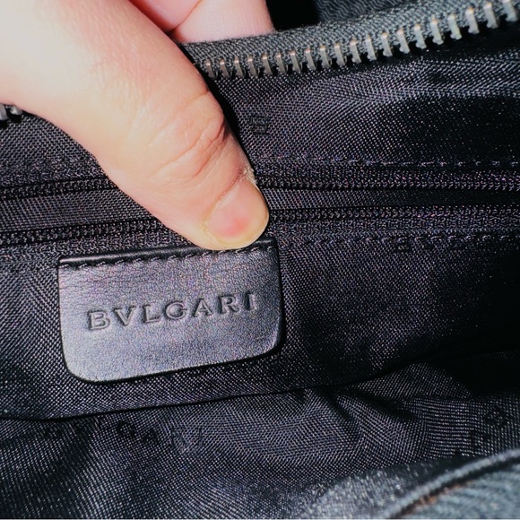 Authentic BVLGARI “O” Bag - Black Denim - Medium - Picture 5 of 9